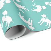 Bull Mastiff Doppy Puppy Bullmastiff Geschenkpapier (Rolleneckpunkt)