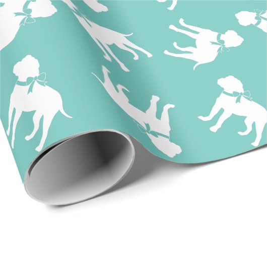 Bull Mastiff Doppy Puppy Bullmastiff Geschenkpapier (Rolleneckpunkt)