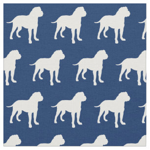 Bull Mastiff Hund Silhouette Bullmastiff Marine Bl Stoff