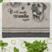 Bull Mastiff Kunst, wenn alles versage Zitat Geschirrtuch (Gefaltet)