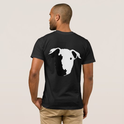 Bull mini abstrakt T-Shirt (Schwarz voll)