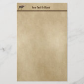 Bull Moose auf altem Papier (Vorderseite)