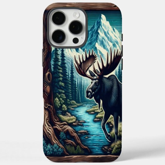 Bull Moose durch Stream Case-Mate iPhone Hülle (Rückseite)