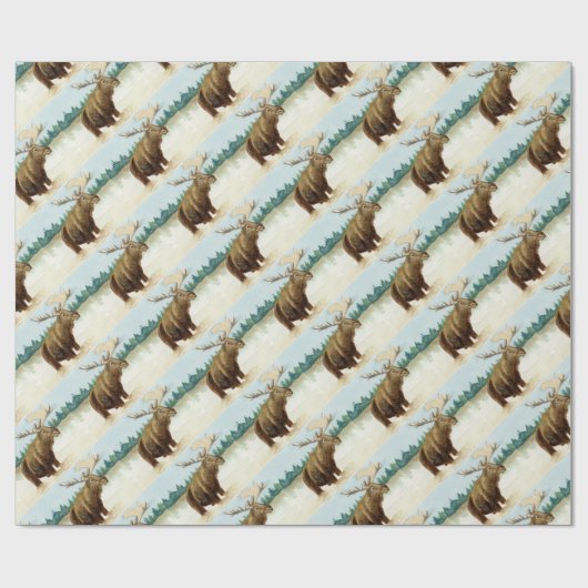 Bull Moose Geschenkpapier (Flach)