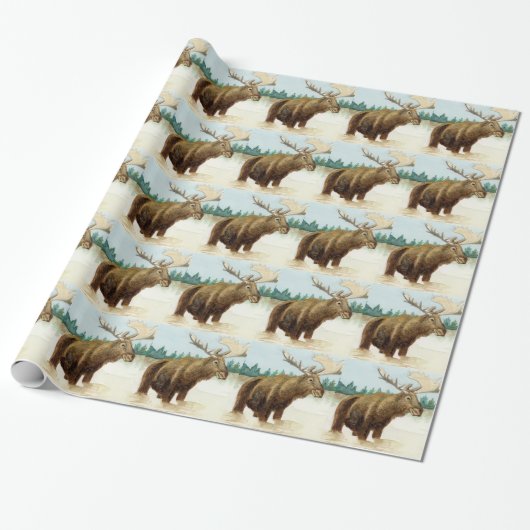 Bull Moose Geschenkpapier (Ungerollt)
