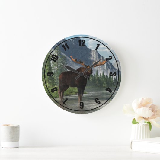 Bull Moose Große Wanduhr (Zuhause)