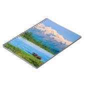 Bull moose in Wonder Lake Notizblock (Linke Seite)