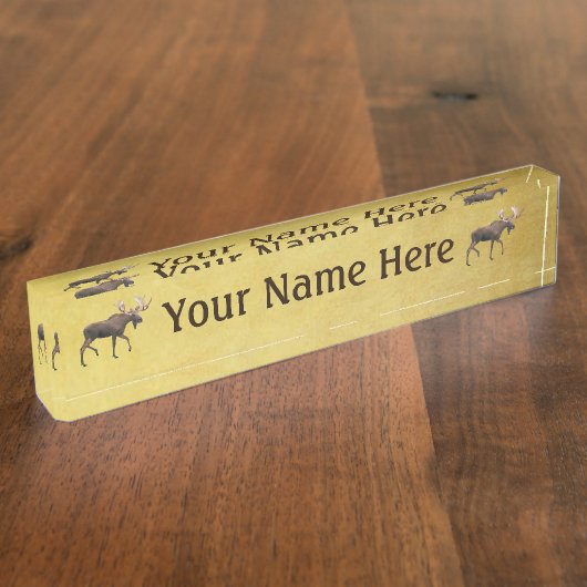 Bull Moose Namensplakette (Seite)