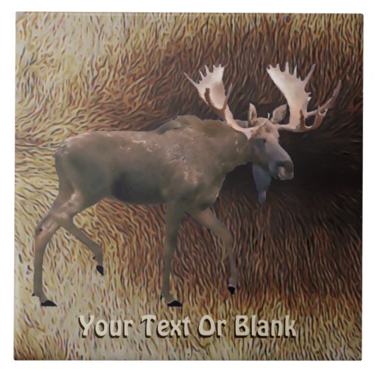 Bull Moose on Kariou Fur Fliese (Vorderseite)