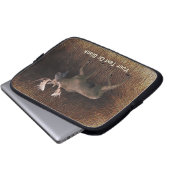 Bull Moose on Kariou Fur Laptopschutzhülle (Vorne Knopf)