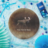 Bull Moose on Kariou Fur Pappteller (Party)