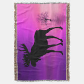Bull Moose-Silhouette Decke (Vorderseite Vertikal)