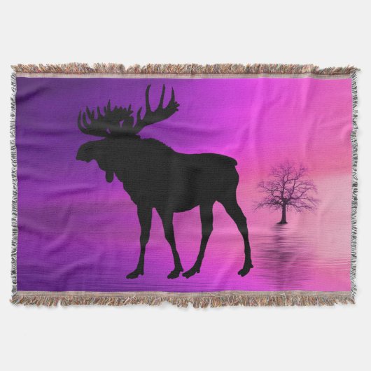 Bull Moose-Silhouette Decke (Vorderseite)