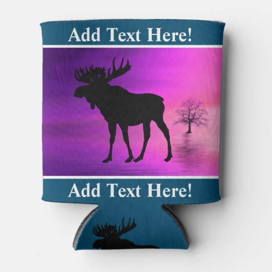 Bull Moose-Silhouette Dosenkühler (Vorderseite)