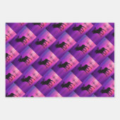 Bull Moose-Silhouette Geschenkpapier Set (Vorderseite 2)