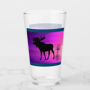 Bull Moose-Silhouette Glas