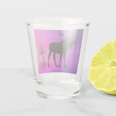 Bull Moose-Silhouette Schnapsglas (Rückseite)