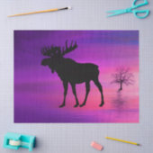 Bull Moose-Silhouette Seidenpapier (Basteln)