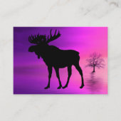 Bull Moose-Silhouette Visitenkarte (Vorderseite)