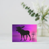 Bull Moose-Silhouette Visitenkarte (Stehend Vorderseite)