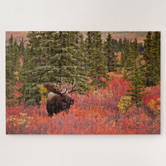Bull Moose Stehend Puzzle (Horizontal)