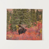 Bull Moose Stehend Wandteppich (Vorderseite (Horizontal))