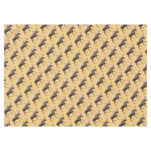 Bull Moose Tischdecke (Vorderseite (Horizontal))