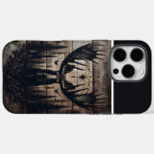 Bull Moose Wood Art Case-Mate iPhone Hülle (Rückseite (Horizontal))