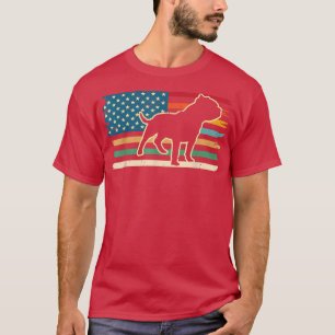 Bull- oder Pitbulle-Hundebesitzer US Vintag Retro  T-Shirt