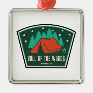 Bull of the Woods Wilderness Oregon Camping Ornament Aus Metall