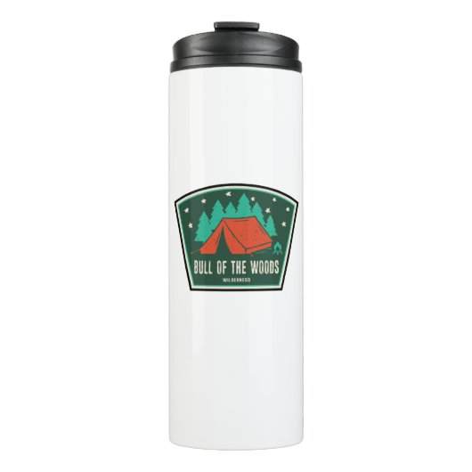 Bull Of The Woods Wilderness Oregon Camping Thermosbecher (Vorderseite)
