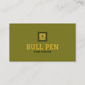 Bull Pen Logo | Finanz- oder Stärkemarkenzeichen Visitenkarte (Vorderseite)