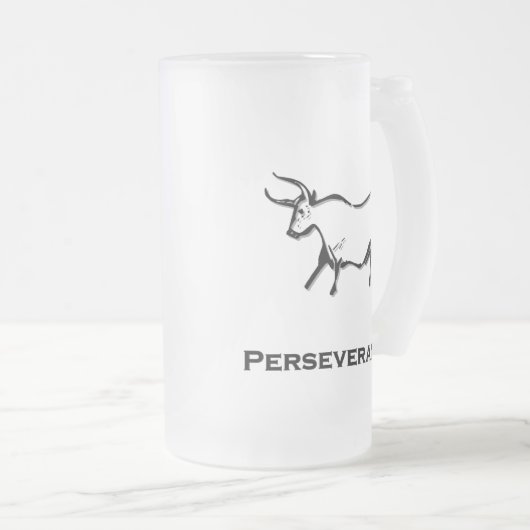 Bull Perstanz Black Mattglas Bierglas (VorderseiteRechts)