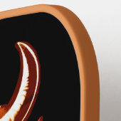 Bull Portrait Postkarte Pickleball Schläger (Linke Seite)