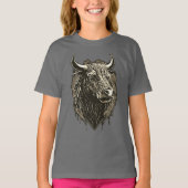 Bull Portrait T-Shirt (Vorderseite)
