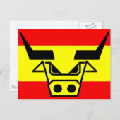 Bull Postkarte (Vorne/Hinten)