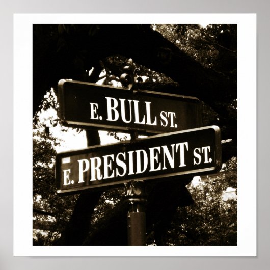 Bull & President Street ~ Print / Poster Sign (Vorne)