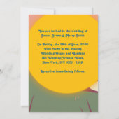 Bull Princess Ancient Roman Sun Wedding Einladung (Rückseite)