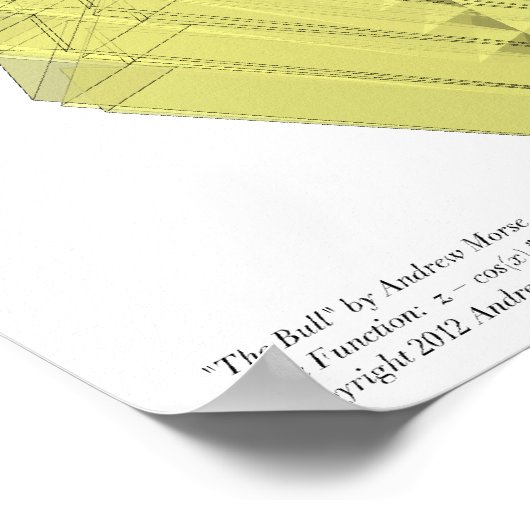 Bull - Programmatischer Ausdruck Poster (Ecke)