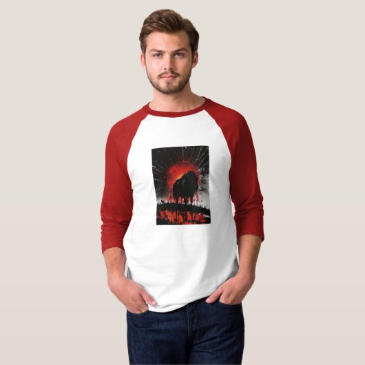 Bull Raglan T - Shirt (Vorne ganz)