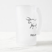 Bull Relax Black Mattglas Bierglas (VorderseiteRechts)