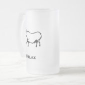 Bull Relax Black Mattglas Bierglas (Vorderseite Links)