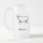 Bull Relax Black Mattglas Bierglas (Links)