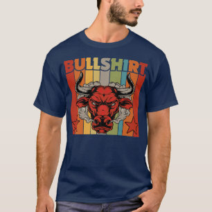 Bull Retro Kuh Rind Bauer Calf Tier Rinder BH T-Shirt
