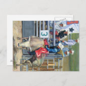 Bull Ride Postkarte (Vorne/Hinten)