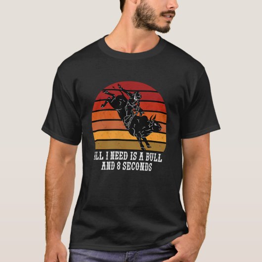 Bull Rider Bull Rodeo 1 T-Shirt (Vorderseite)