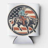 Bull Rider Cowboy Can Cooler Dosenkühler (Vorderseite)