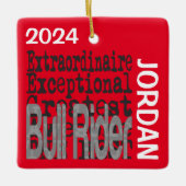 Bull Rider Extraordinaire CUSTOM Keramikornament (Vorderseite)