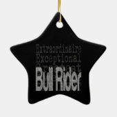 Bull Rider Extraordinaire Keramik Ornament (Hinten)