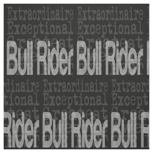 Bull Rider Extraordinaire Stoff (Muster)